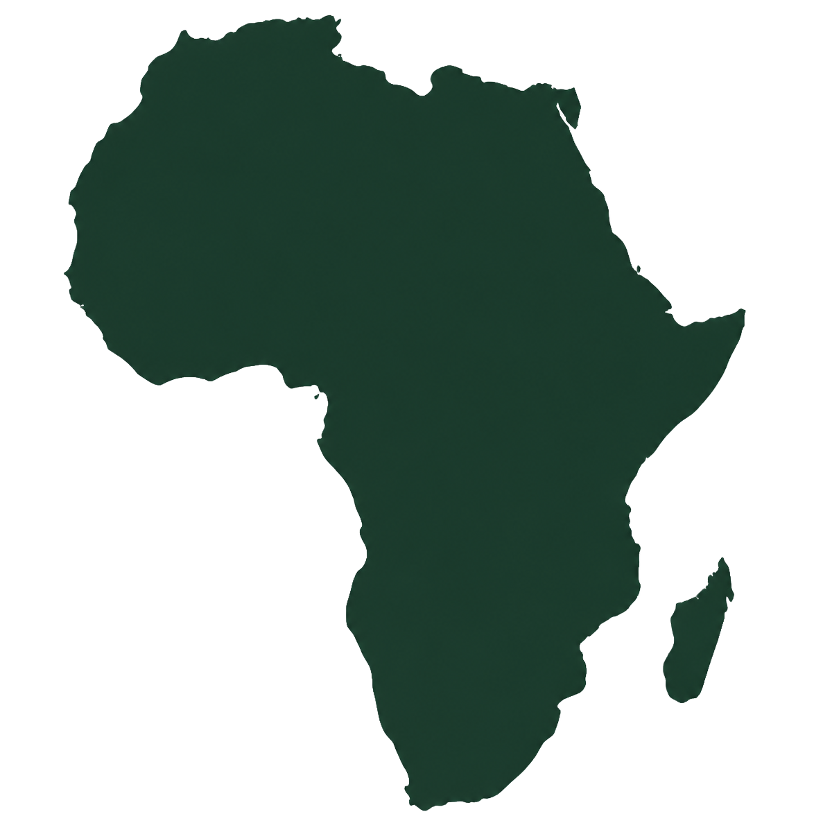 Carte de l'Afrique avec les villes actives StockRx